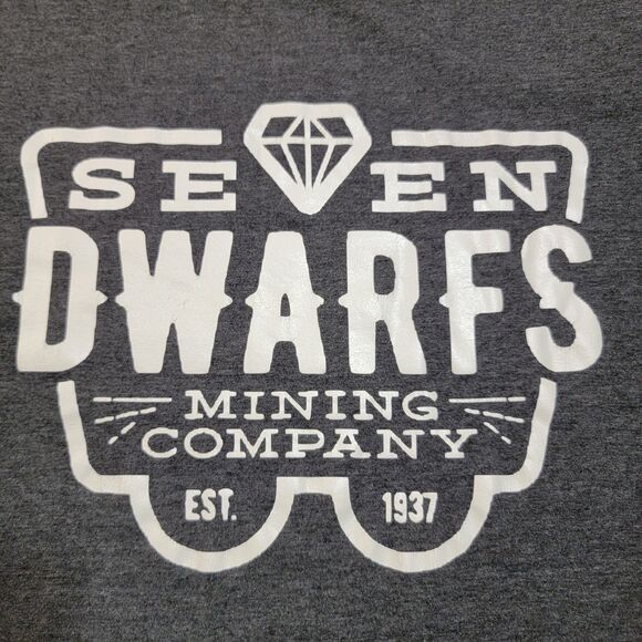 Seven Dwarfs Mining Company SS Tee Dark Grey - Size Medium - Picture 1 of 5